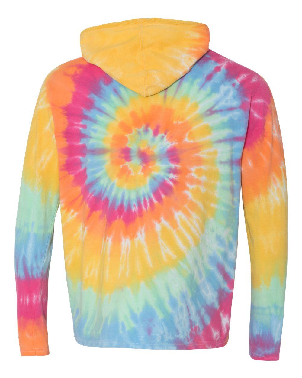 430VR Dyenomite Tie-Dyed Hooded Pullover T-Shirt - Back Image