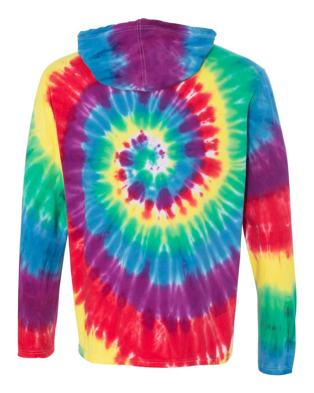 430VR Dyenomite Tie-Dyed Hooded Pullover T-Shirt - Back Image