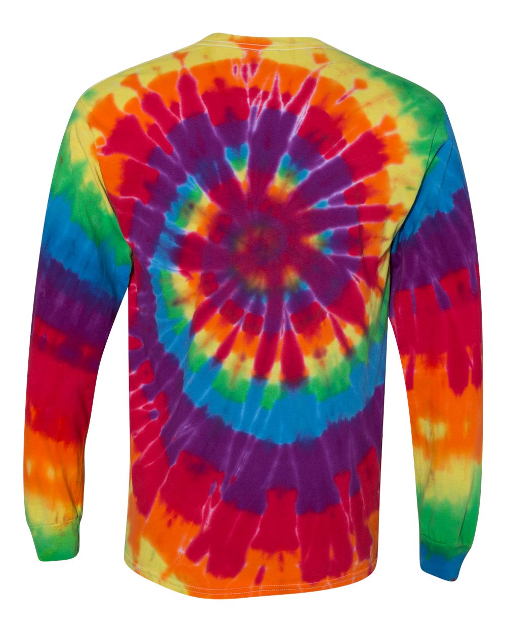 240MS Dyenomite Spiral Tie Dye Long Sleeve - Back Image