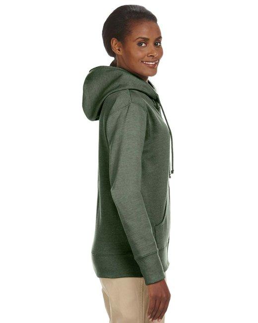 EC4580 econscious Ladies Organic/Recycled Heathered Fleece Full-Zip Hooded Sweatshirt EC4580 econscious Ladies Organic/Recycled Heathered Fleece Full-Zip Hooded Sweatshirt - Siide Image