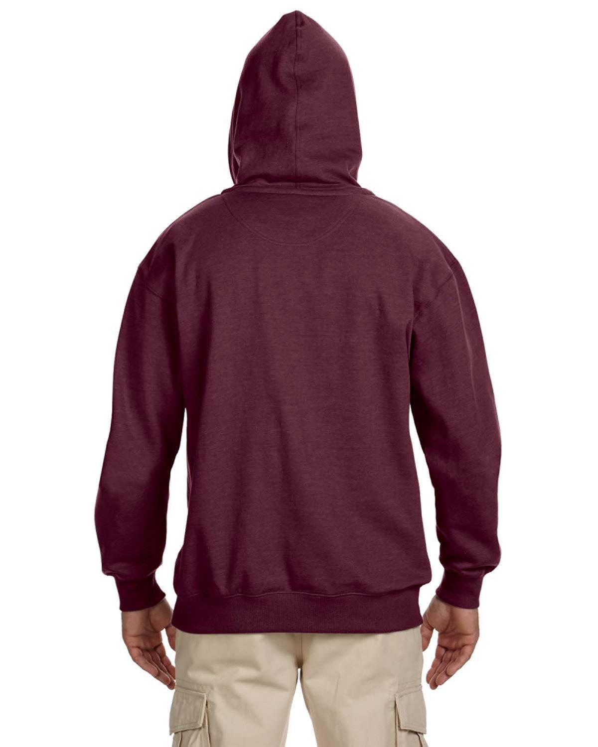 EC5570 econscious Adult Organic/Recycled Heathered Fleece Pullover Hooded Sweatshirt - Back Image