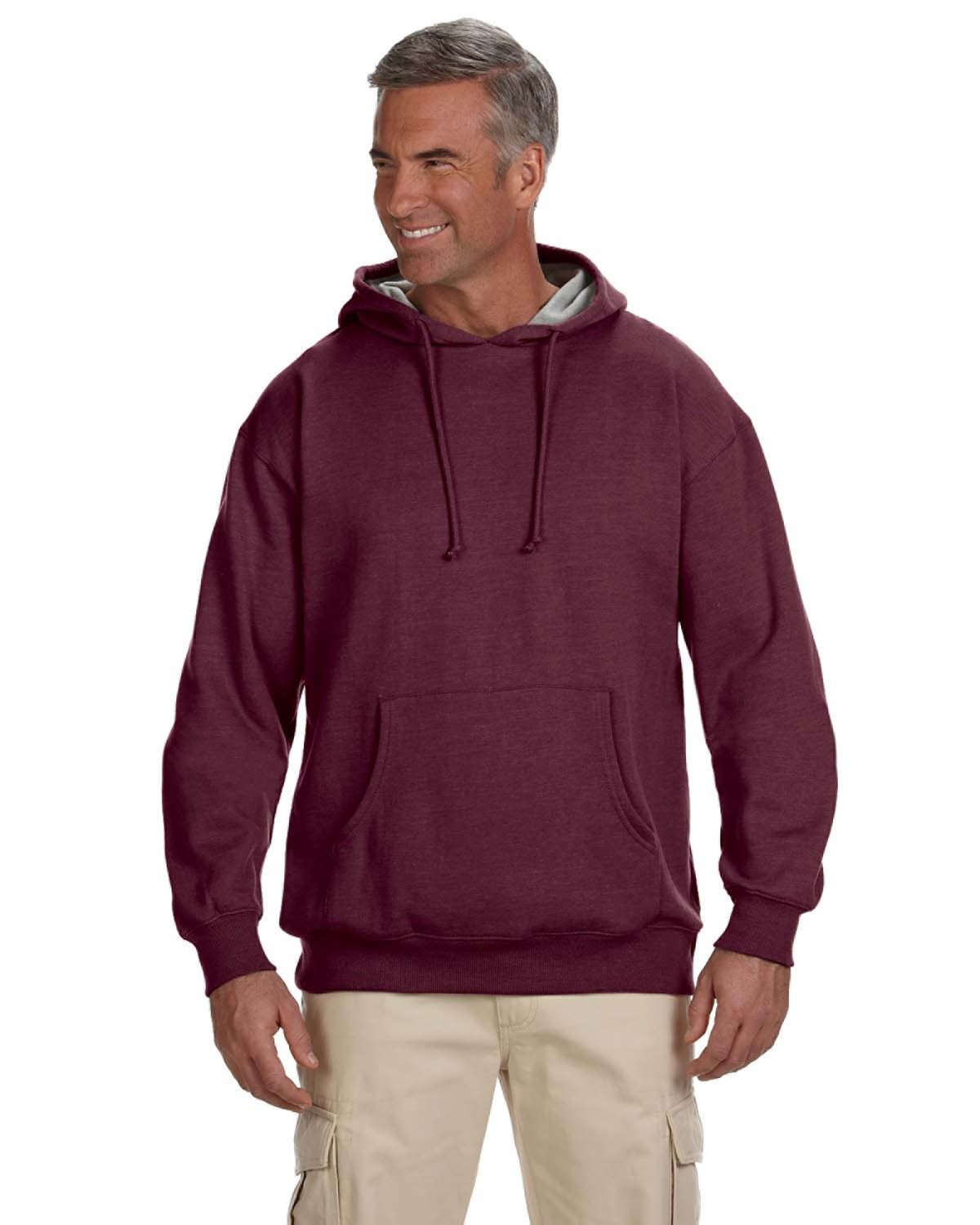 EC5570 econscious Adult Organic/Recycled Heathered Fleece Pullover Hooded Sweatshirt