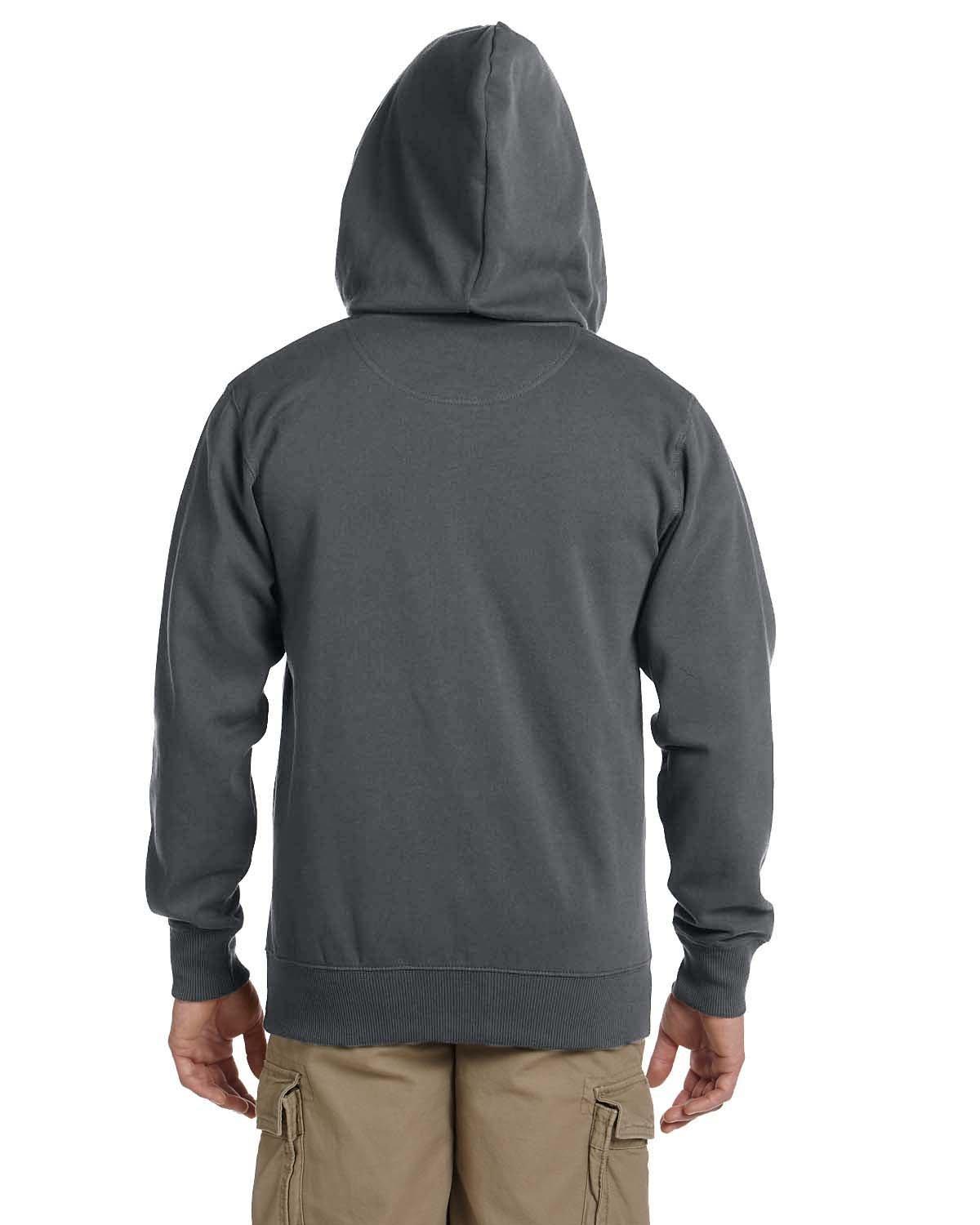 EC5650 econscious Mens Organic/Recycled Full-Zip Hooded Sweatshirt - Back Image