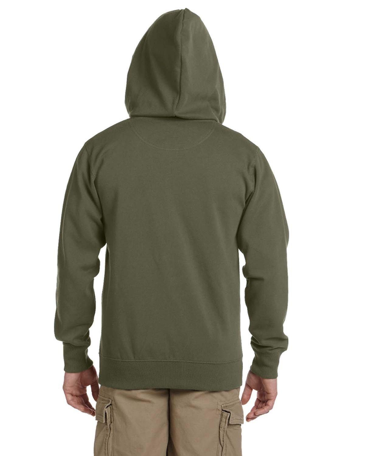 EC5650 econscious Mens Organic/Recycled Full-Zip Hooded Sweatshirt - Back Image