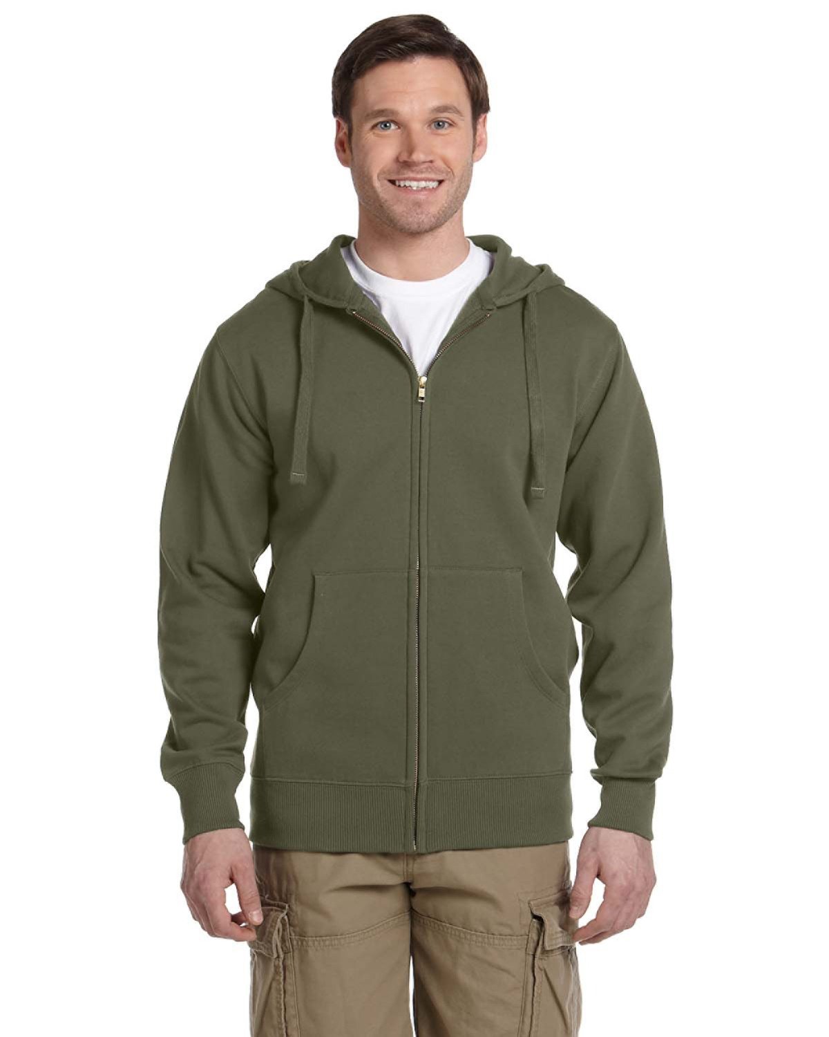 EC5650 econscious Mens Organic/Recycled Full-Zip Hooded Sweatshirt