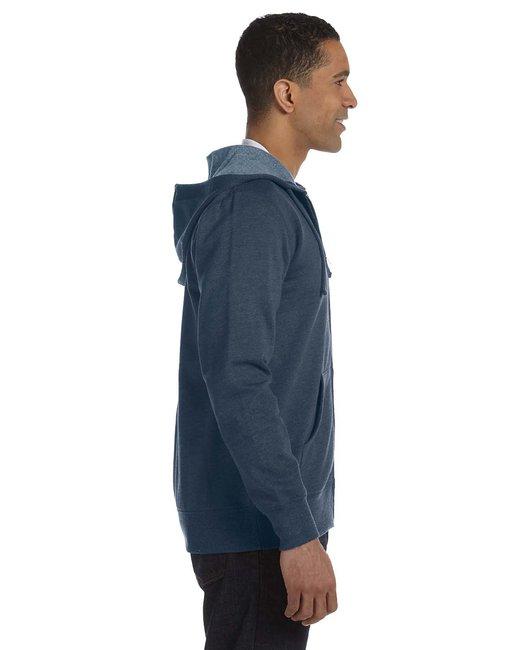 EC5680 econscious Mens Organic/Recycled Heathered Full-Zip Hooded Sweatshirt - Siide Image