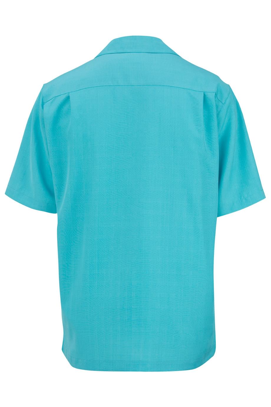 1030 Edwards JACQUARD BATISTE CAMP SHIRT - Back Image