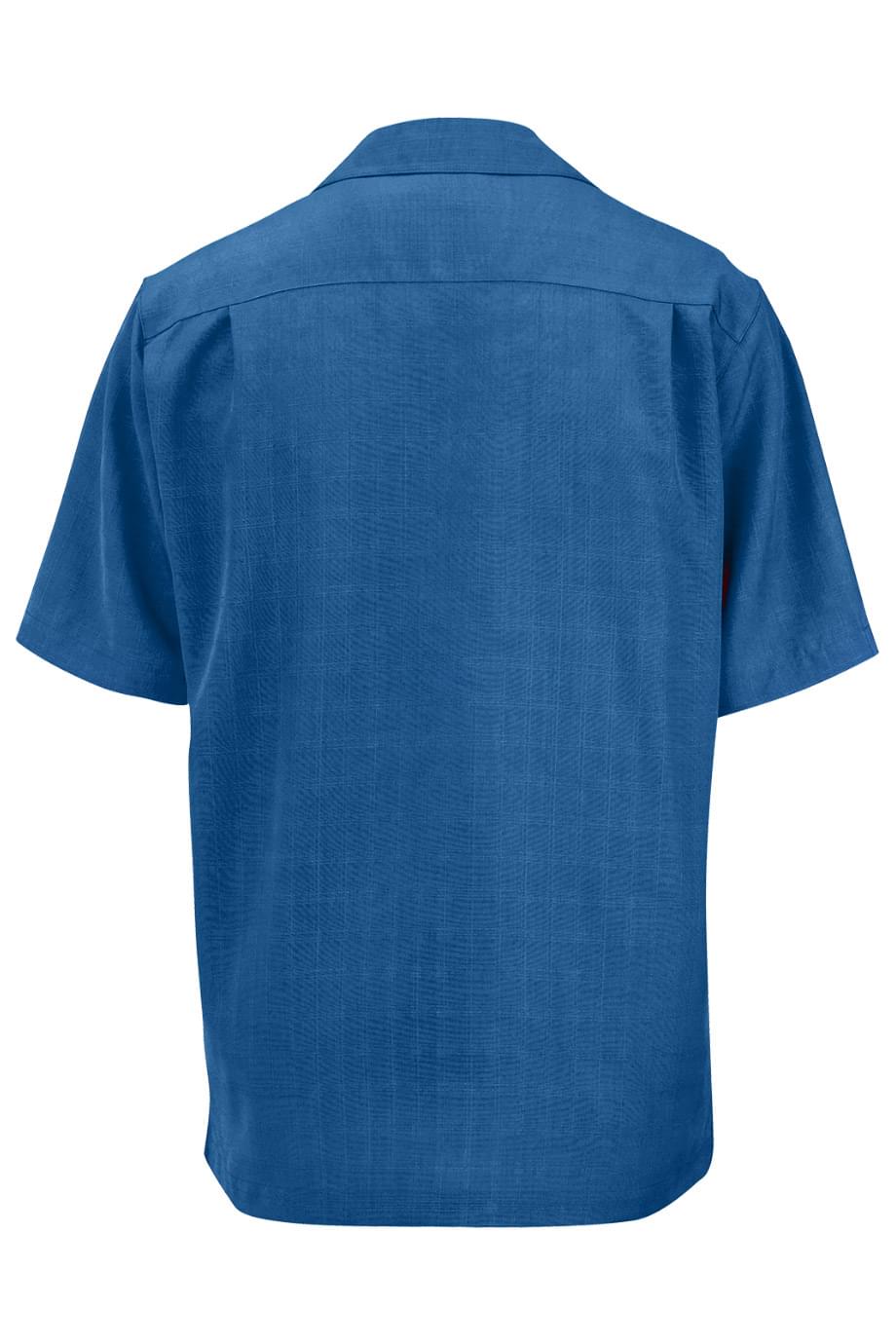 1030 Edwards JACQUARD BATISTE CAMP SHIRT - Back Image