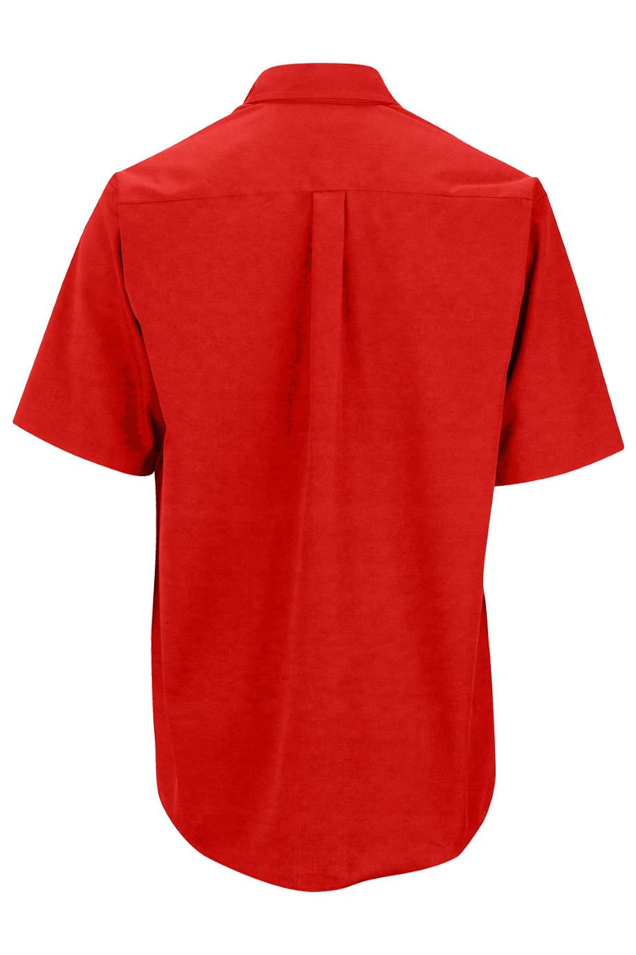 1230 Edwards MENS EASY CARE SHORT SLEEVE POPLIN SHIRT - Back Image