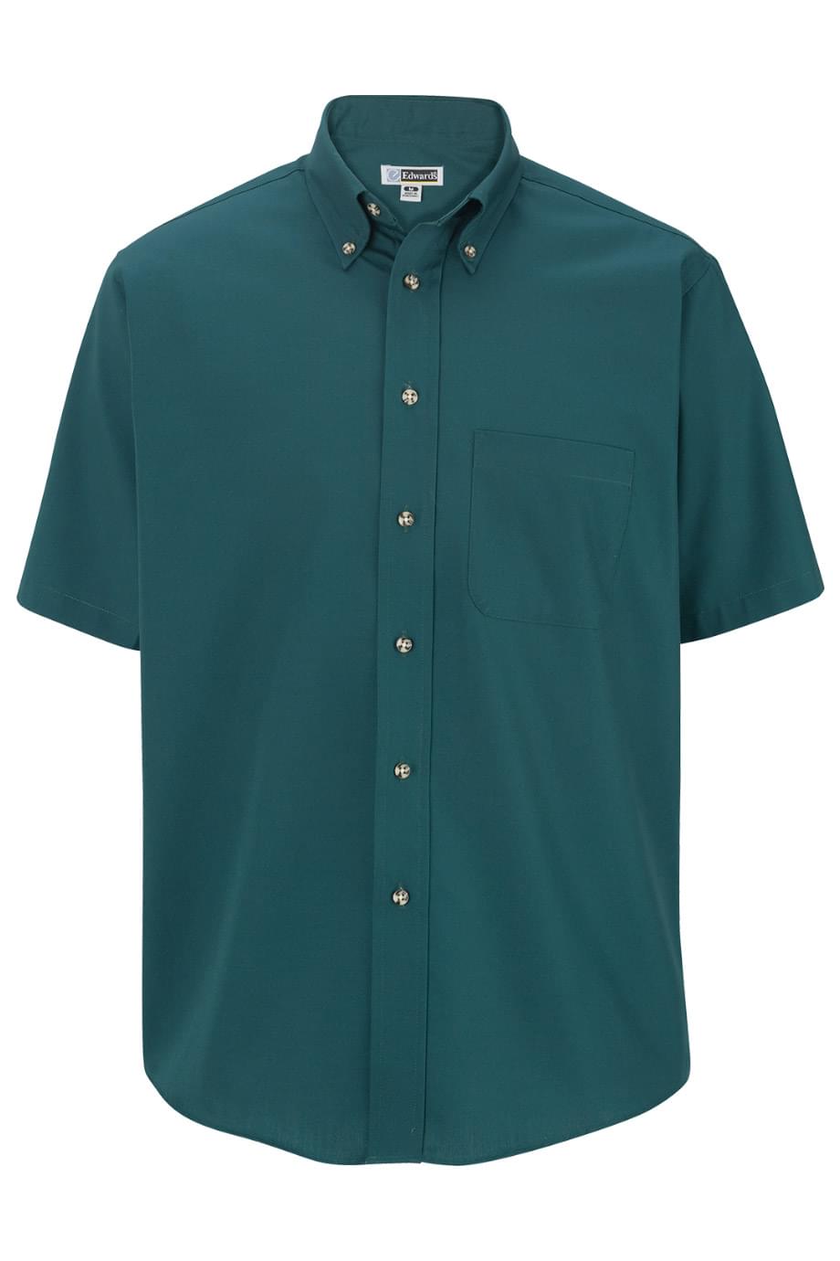1230 Edwards Mens Easy Care Short Sleeve Poplin Shirt 1230 Edwards Mens Easy Care Short Sleeve Poplin Shirt