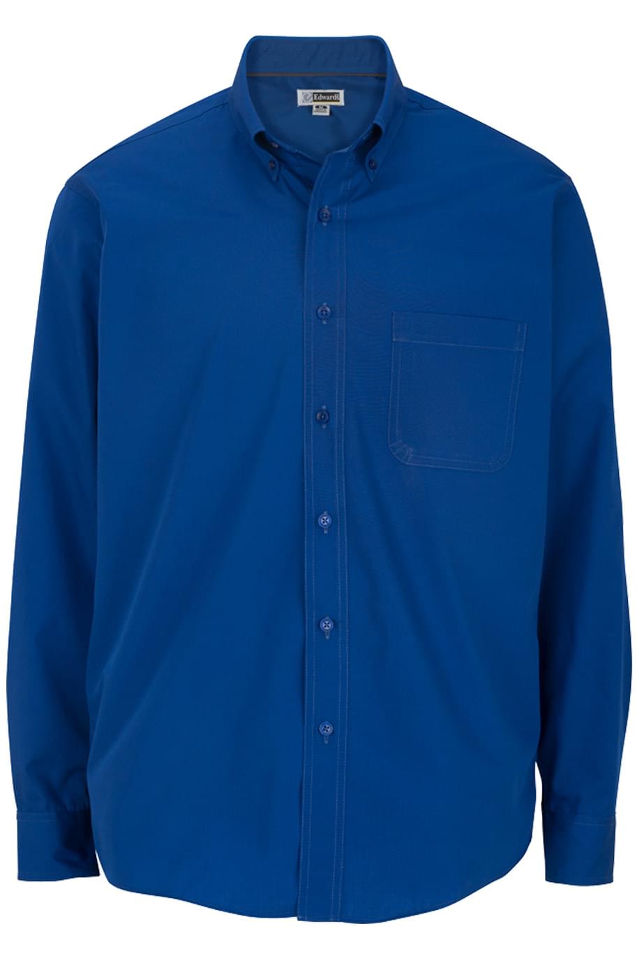 1295 Edwards MENS LIGHTWEIGHT LONG SLEEVE POPLIN SHIRT