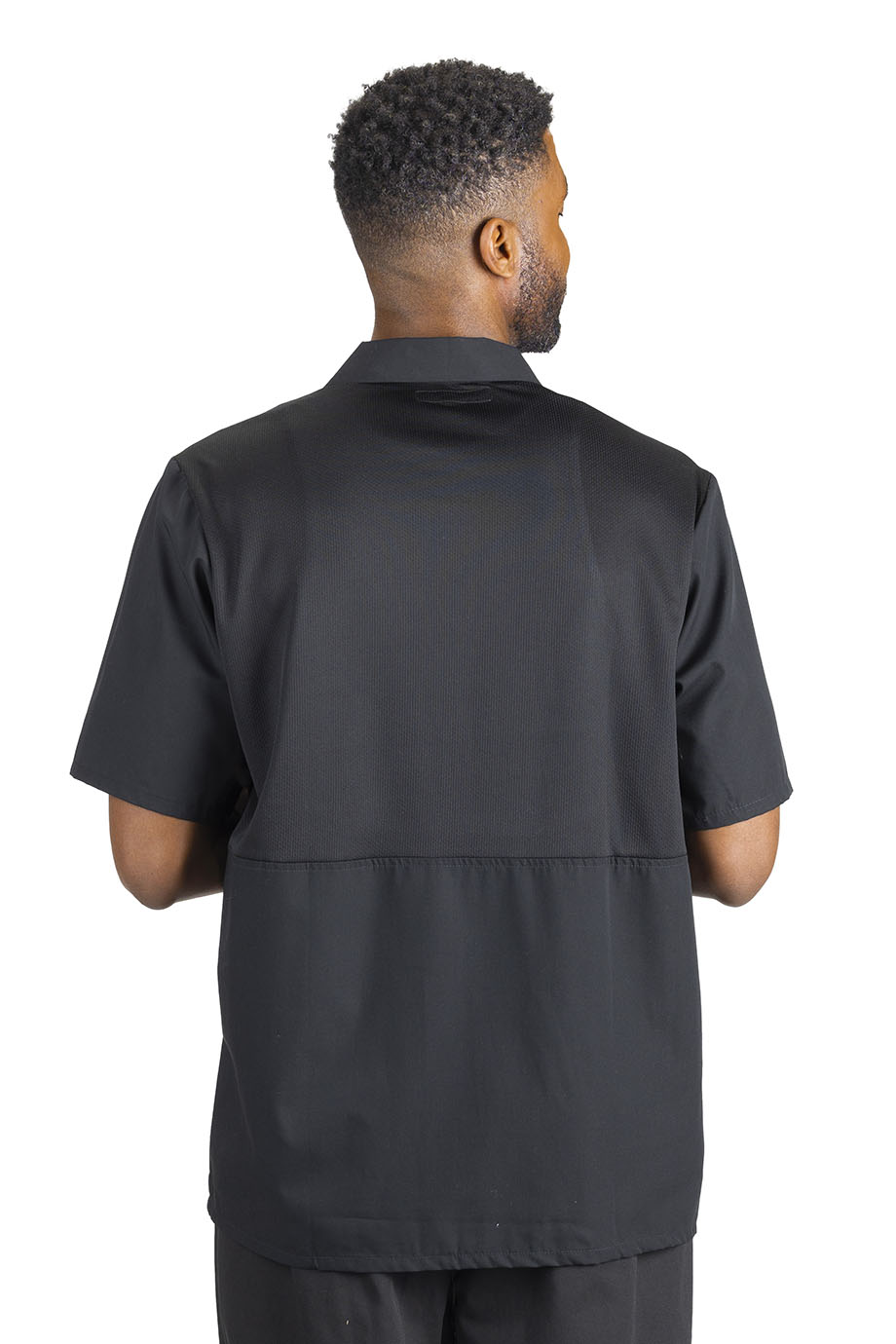 1305 Edwards Button Front Shirt With Mesh Back 1305 Edwards Button Front Shirt With Mesh Back - Back Image