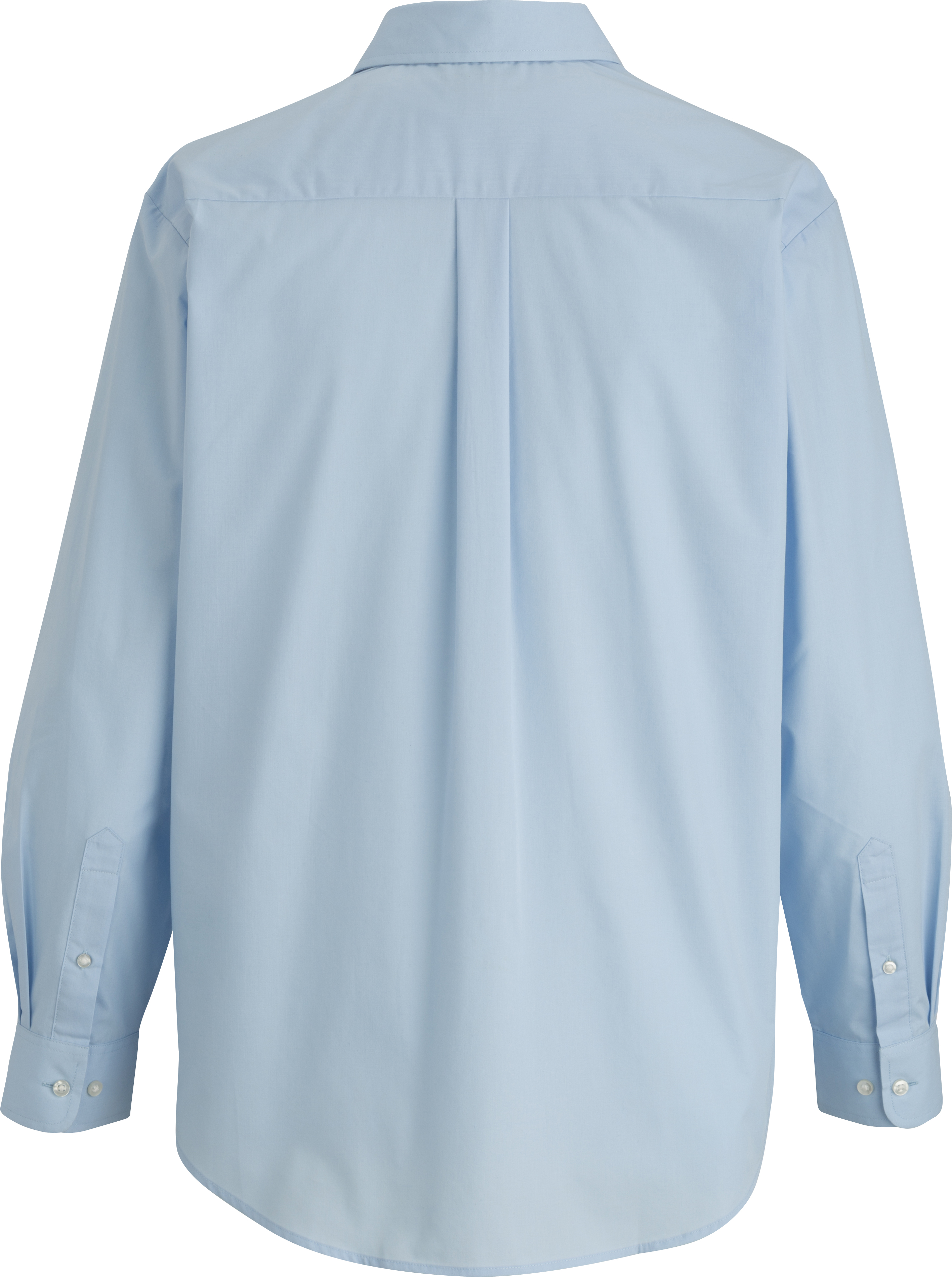 1354 Edwards Men's Essential Broadcloth Shirt Long Sleeve - Back Image