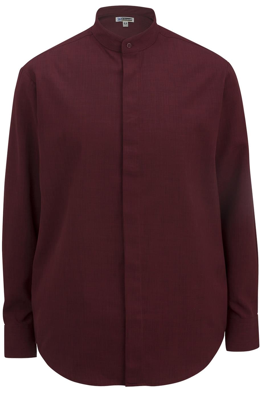 1392 Edwards MENS BATISTE BANDED COLLAR SHIRT 1392 Edwards MENS BATISTE BANDED COLLAR SHIRT