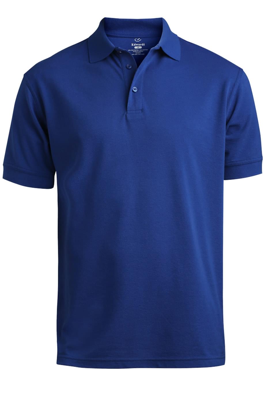 1500 Edwards Men's Blended Pique Short Sleeve Polo Shirt Zoom Image