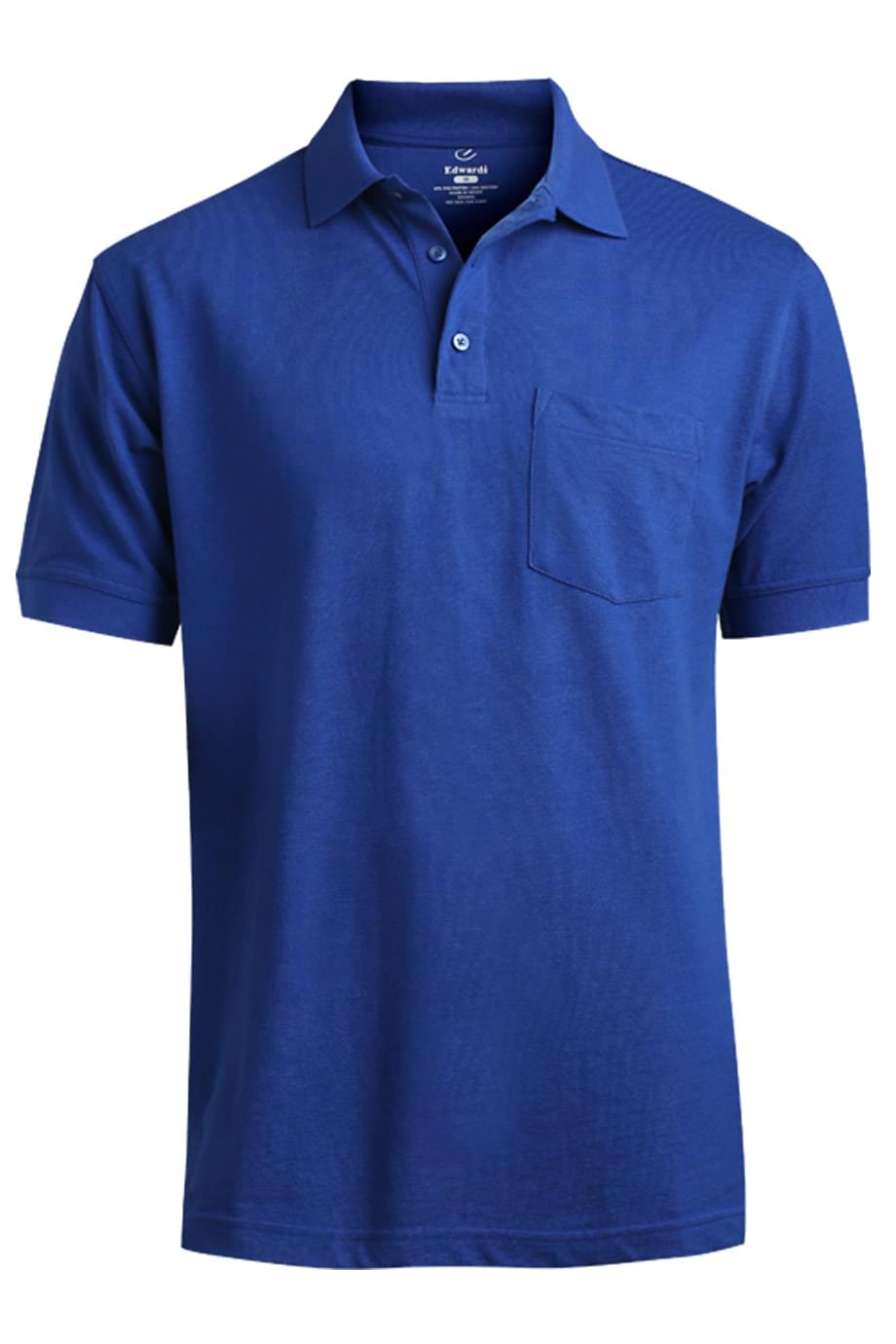 1505 Edwards BLENDED PIQUE SHORT SLEEVE POLO WITH POCKET