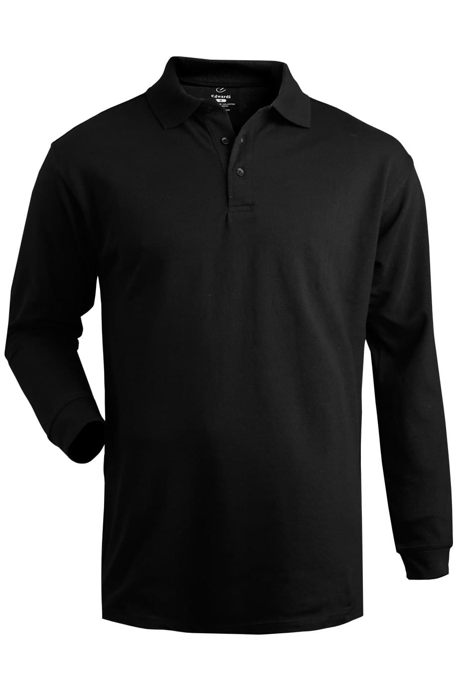 1515 Edwards BLENDED PIQUE LONG SLEEVE POLO 1515 Edwards BLENDED PIQUE LONG SLEEVE POLO
