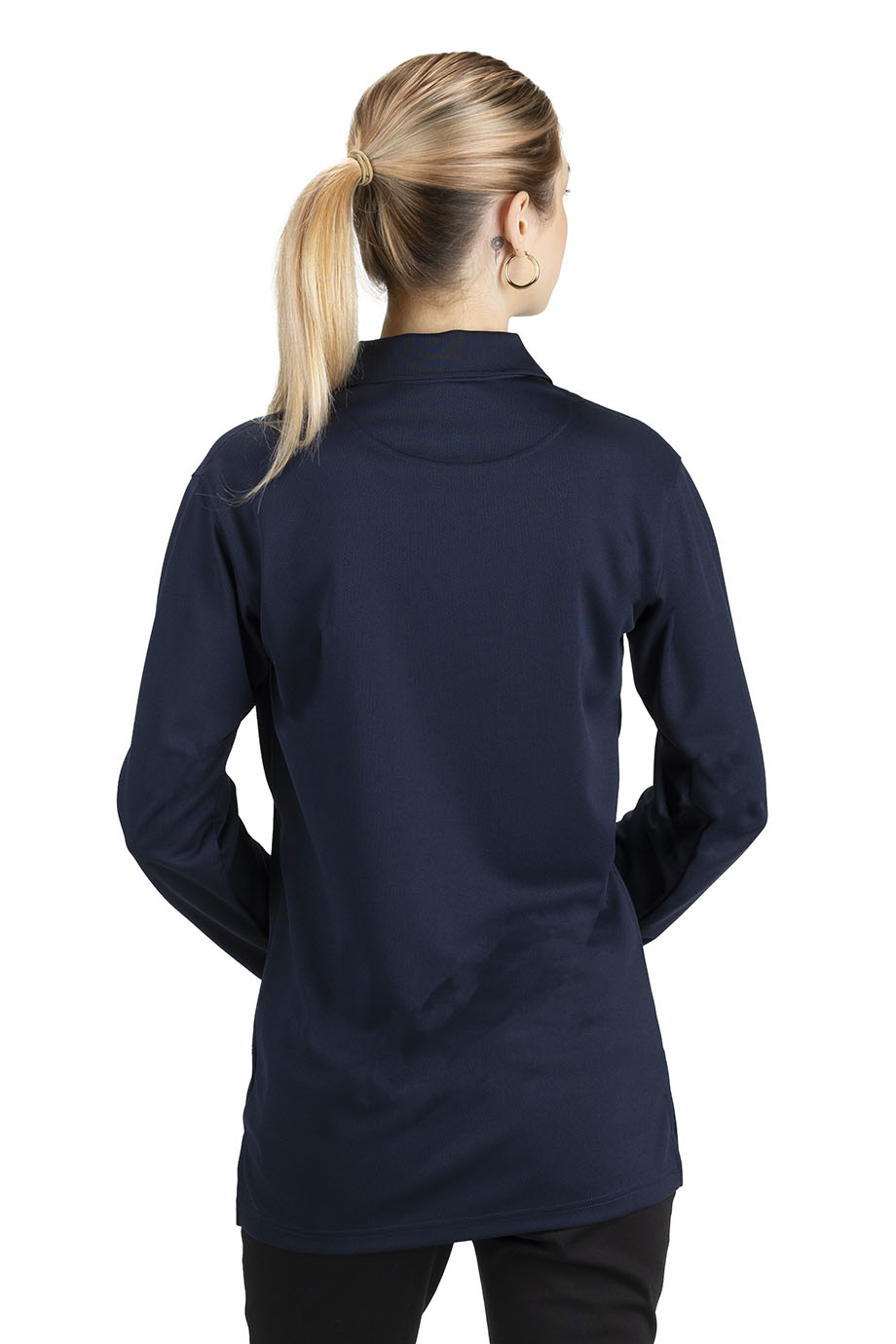 1578 Edwards HI-PERFORMANCE MESH LONG SLEEVE POLO 1578 Edwards HI-PERFORMANCE MESH LONG SLEEVE POLO - Back Image