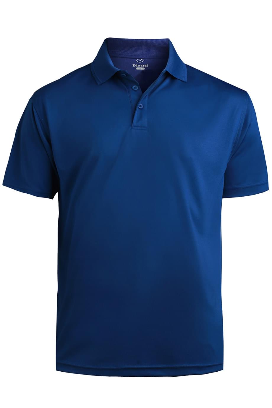 1580 Edwards Men's Performance Flat-Knit Short Sleeve Polo Shirt