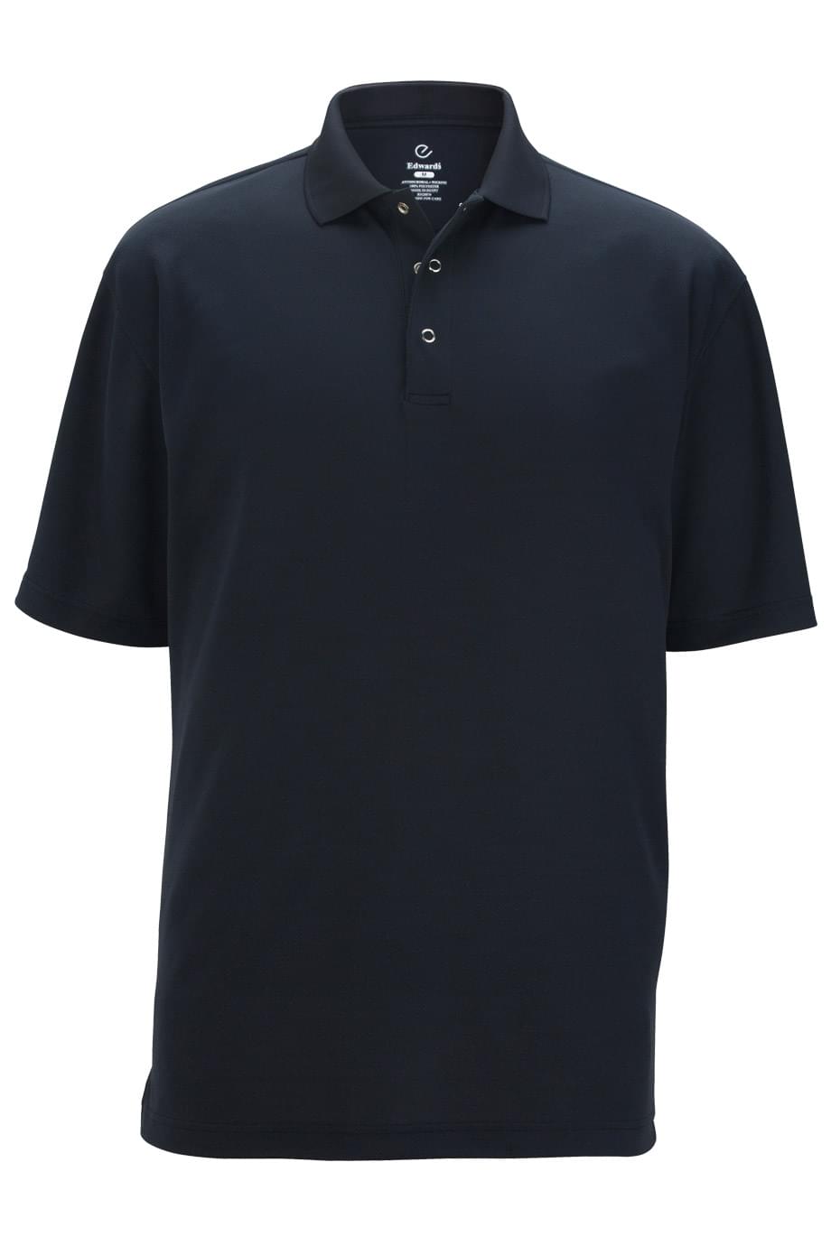 1586 Edwards FOOD SERVICE MESH POLO WITH SNAP FRONT
