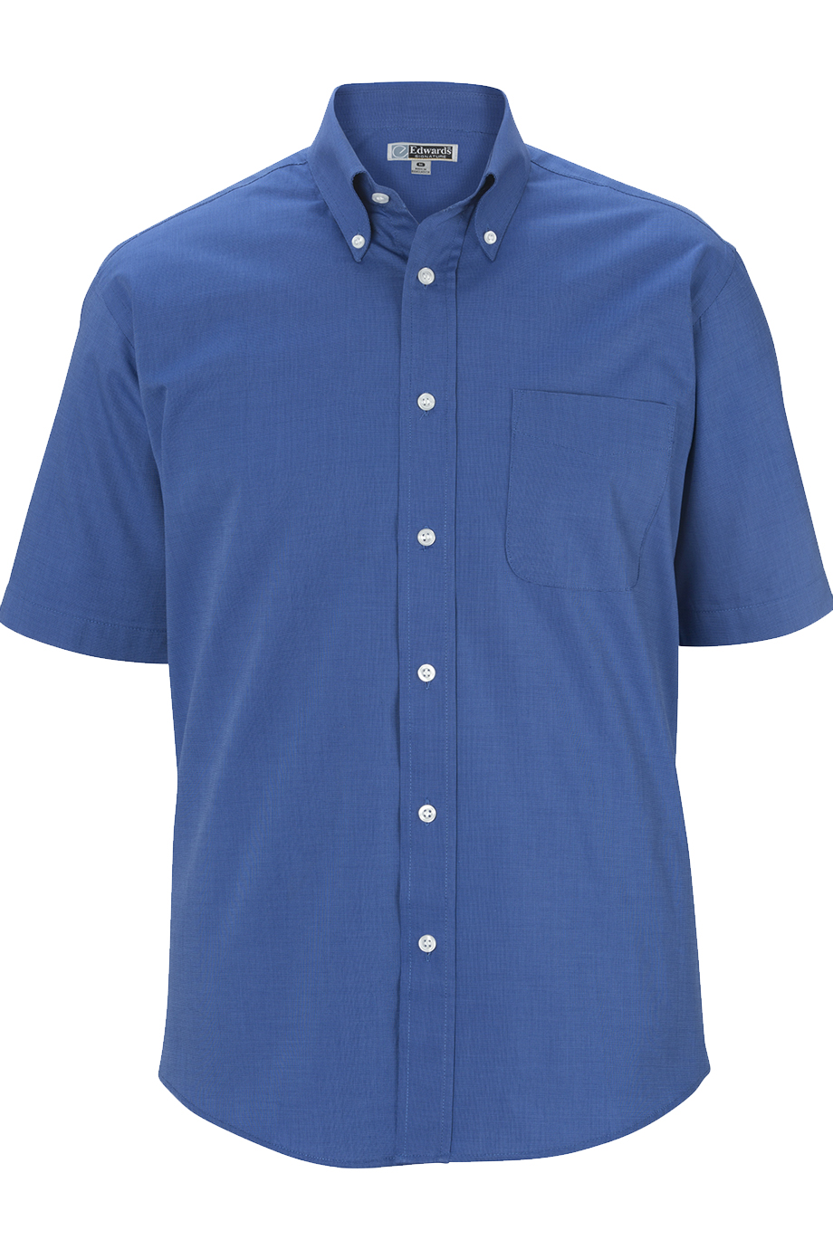 1925 Edwards MENS PINPOINT OXFORD SHIRT - SHORT SLEEVE