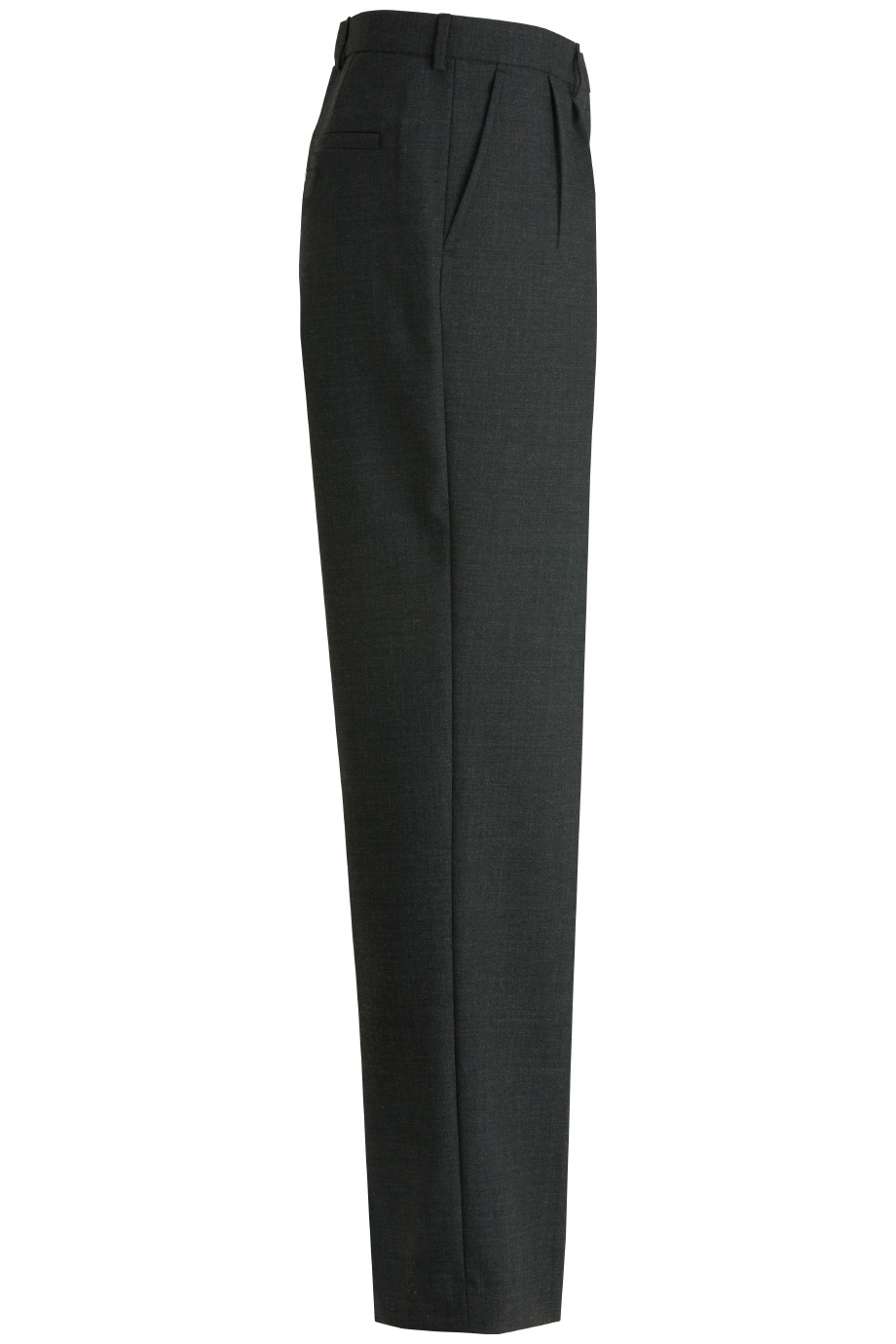 2633 Edwards MENS PLEATED FRONT POLY/WOOL PANT - Siide Image