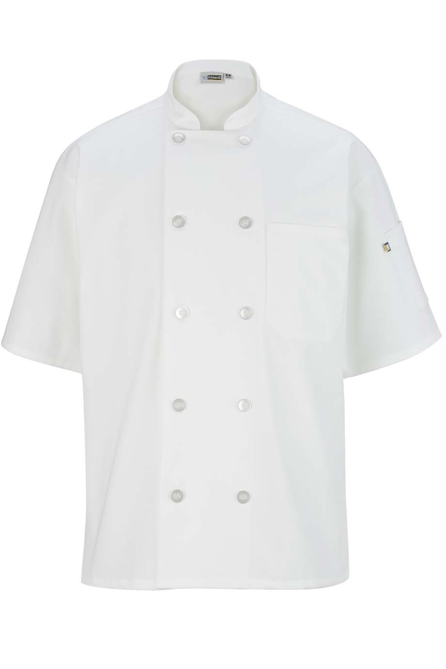 3306 Edwards 10 BUTTON SHORT SLEEVE CHEF COAT Zoom Image