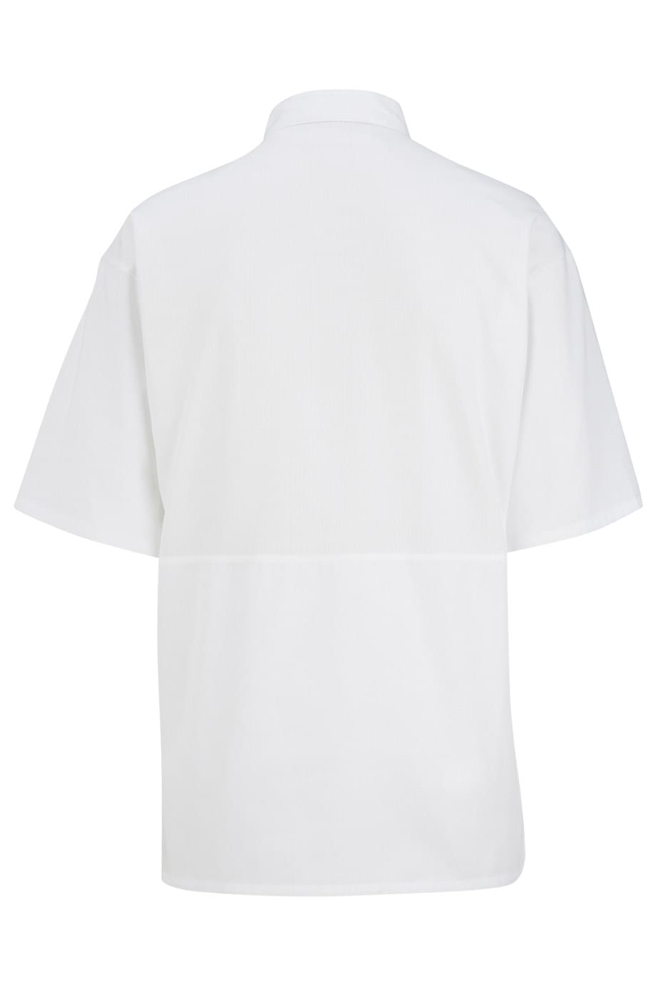3331 Edwards 12 BUTTON SHORT SLEEVE CHEF COAT WITH MESH - Back Image