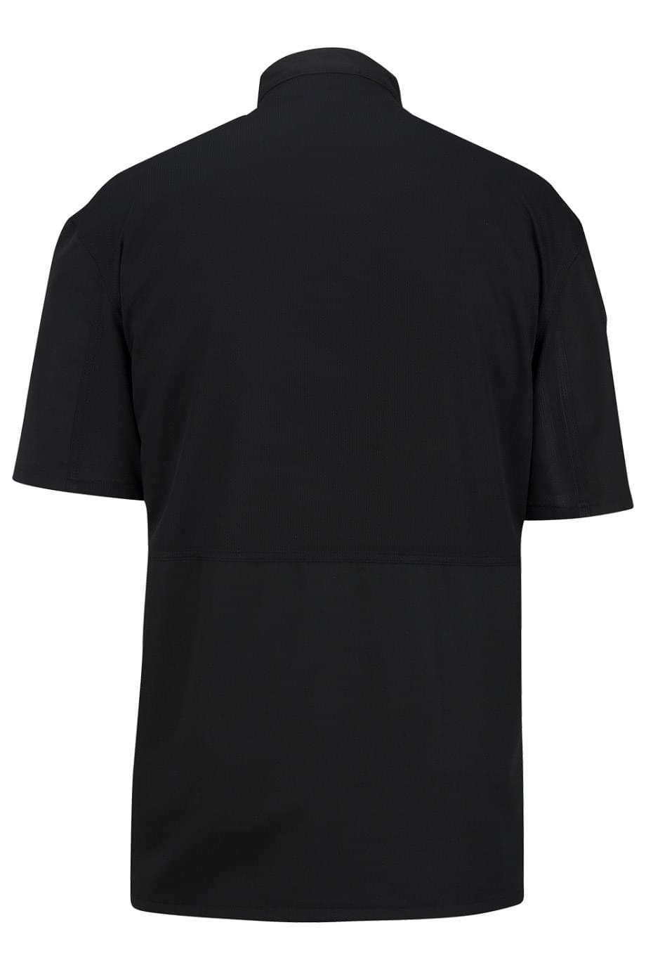 3333 Edwards 10 BUTTON SHORT SLEEVE CHEF COAT WITH MESH - Back Image