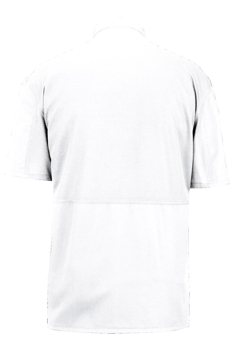 3333 Edwards 10 BUTTON SHORT SLEEVE CHEF COAT WITH MESH - Back Image