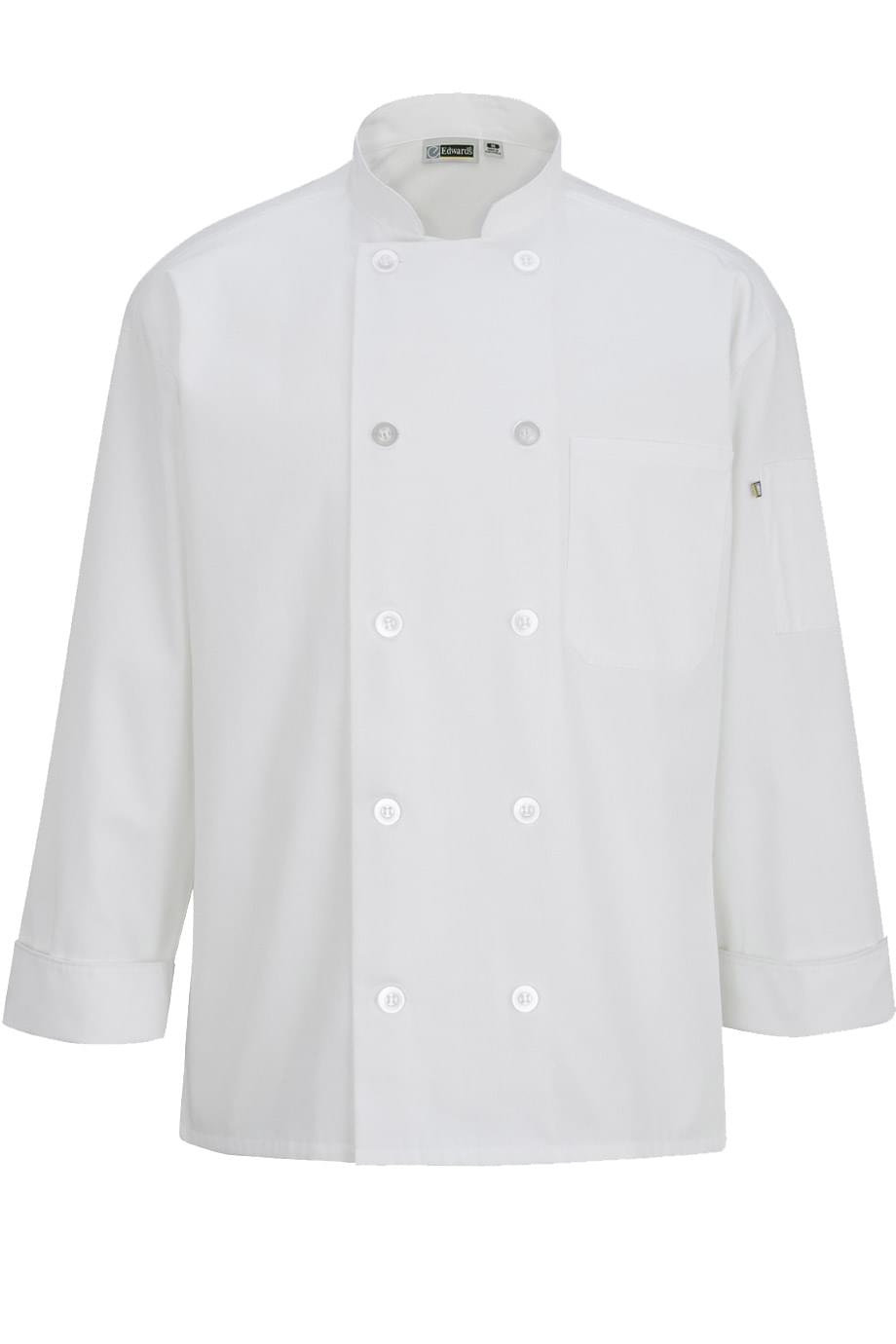 3363 Edwards 10 BUTTON CHEF COAT WITH MESH Zoom Image