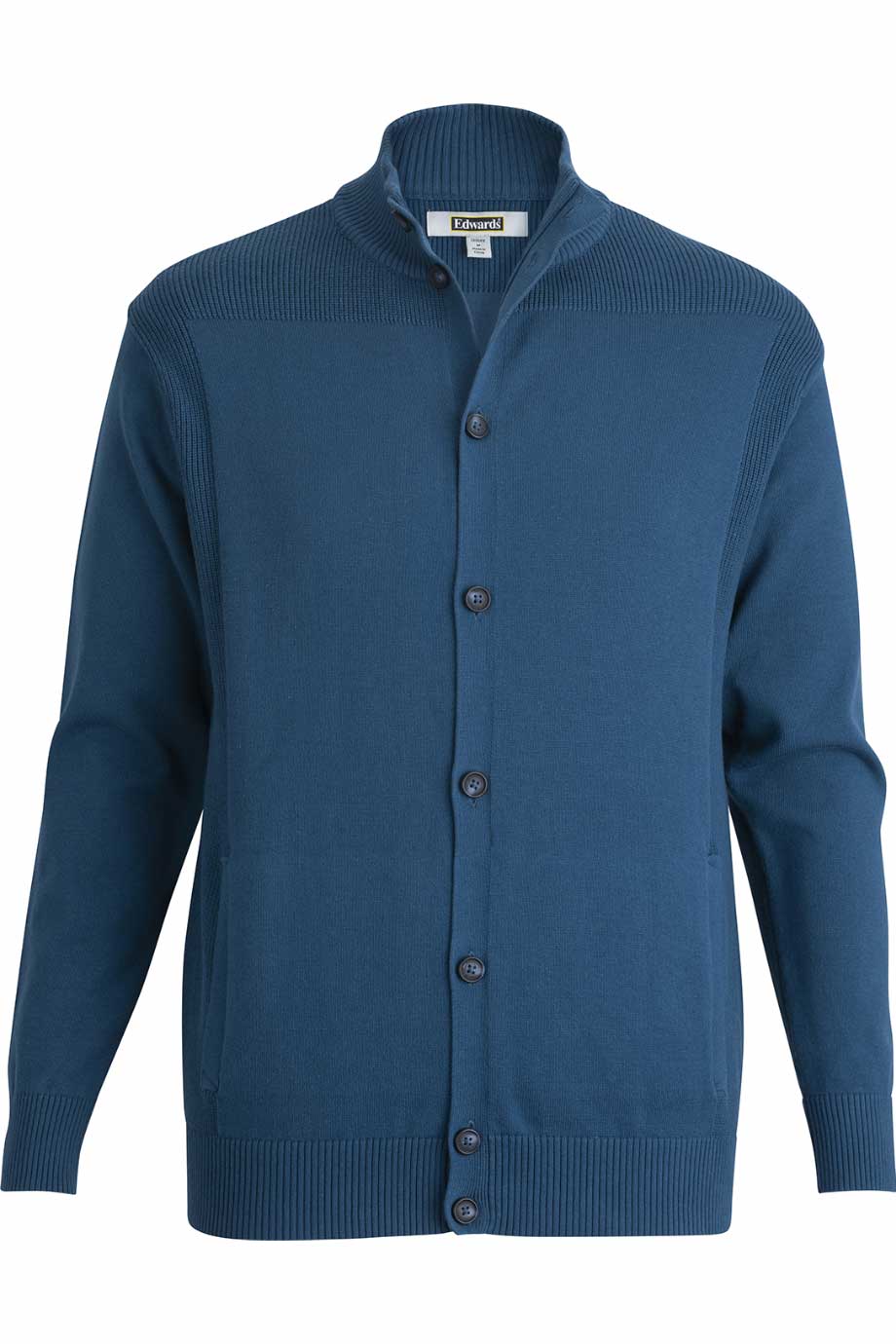 4075 Edwards UNISEX BUTTON FRONT CARDIGAN