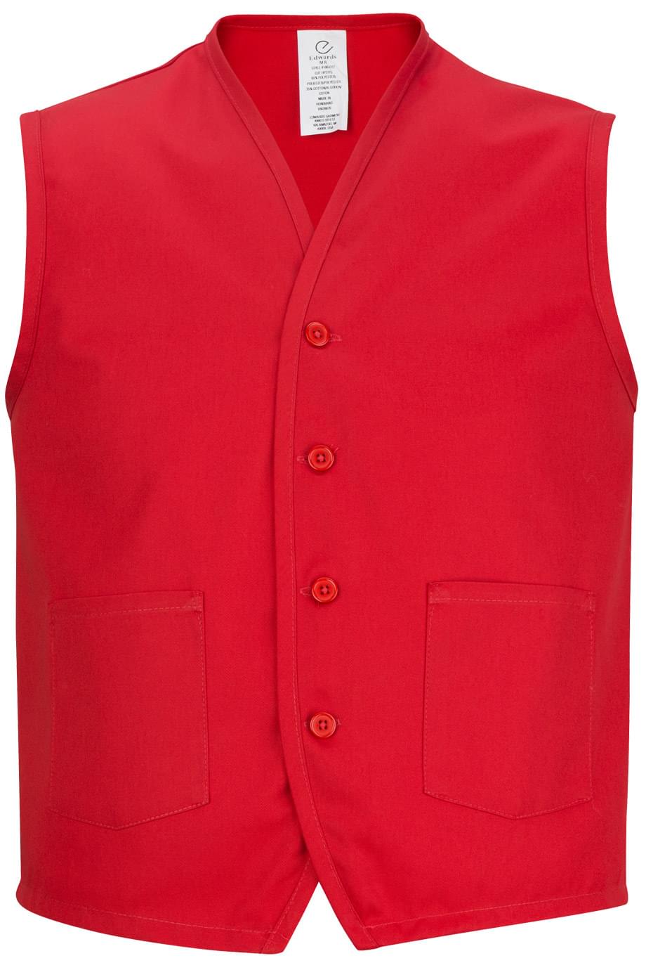 4106 Edwards APRON VEST WITH WAIST POCKETS Zoom Image
