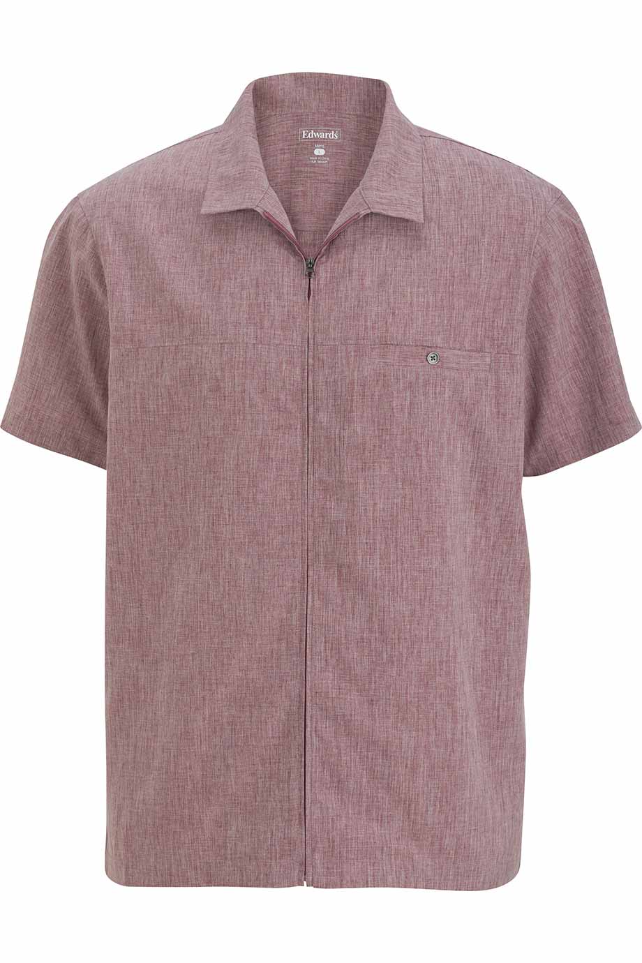 4281 Edwards MENS V-NECK ZIP SERVICE SHIRT 4281 Edwards MENS V-NECK ZIP SERVICE SHIRT