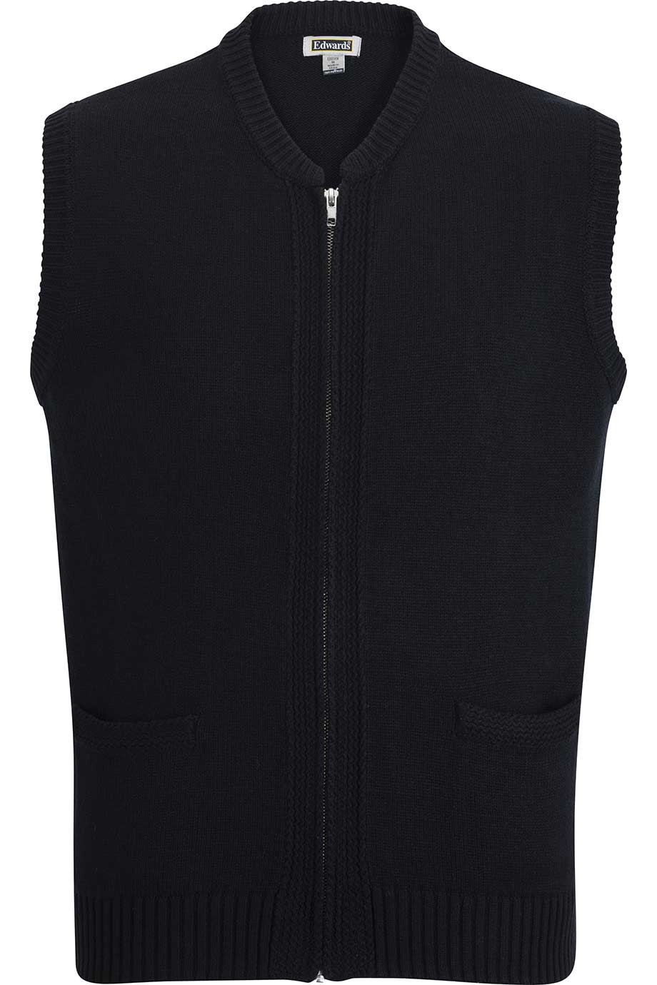 4302 Edwards UNISEX FULL ZIP VEST Zoom Image