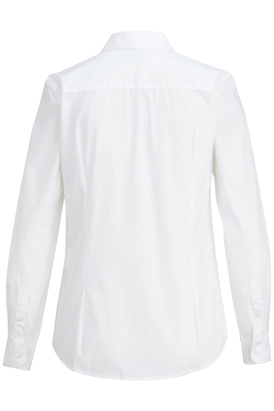 5246 Edwards Ladies L/s Stretch Poplin Blouse - Back Image