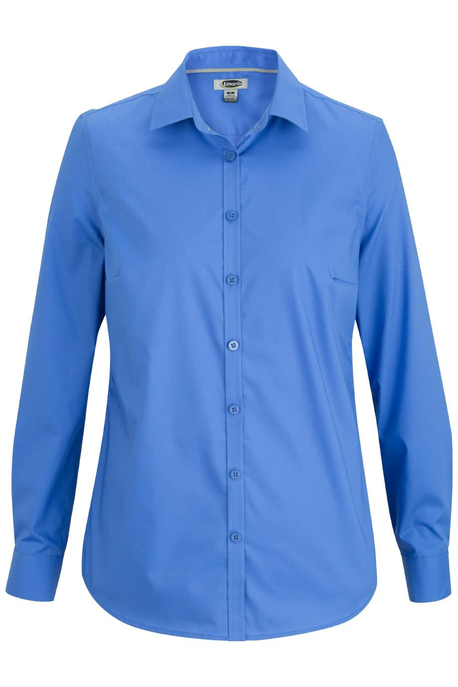 5316 Edwards LADIES LONG SLEEVE STRETCH BROADCLOTH BLOUSE Zoom Image
