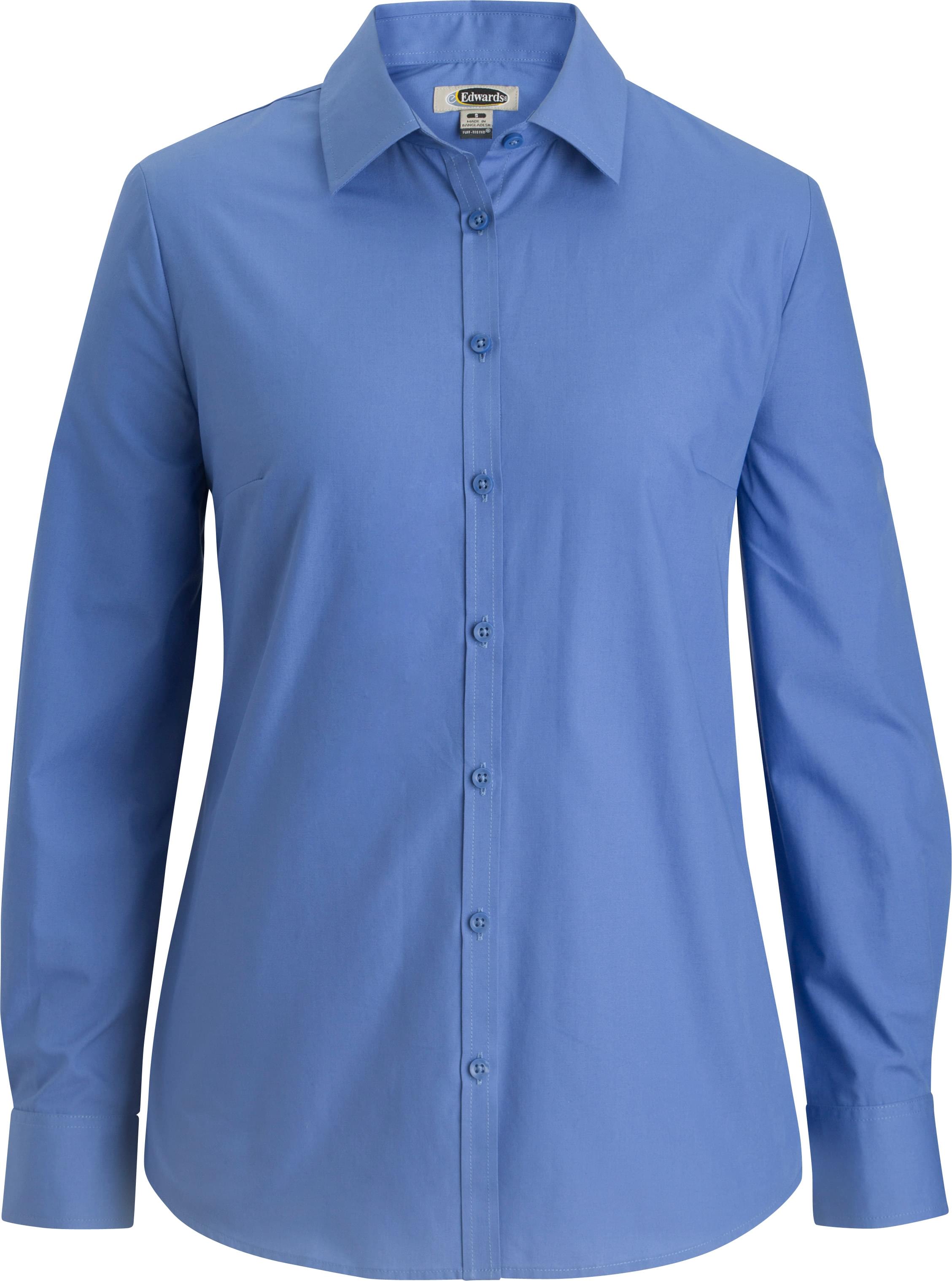 5354 Edwards LADIES ESSENTIAL BROADCLOTH SHIRT LONG SLEEVE