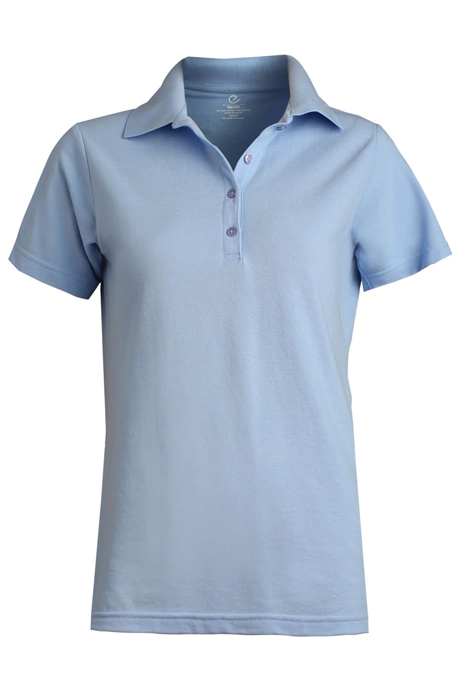 5500 Edwards LADIES BLENDED PIQUE SHORT SLEEVE POLO