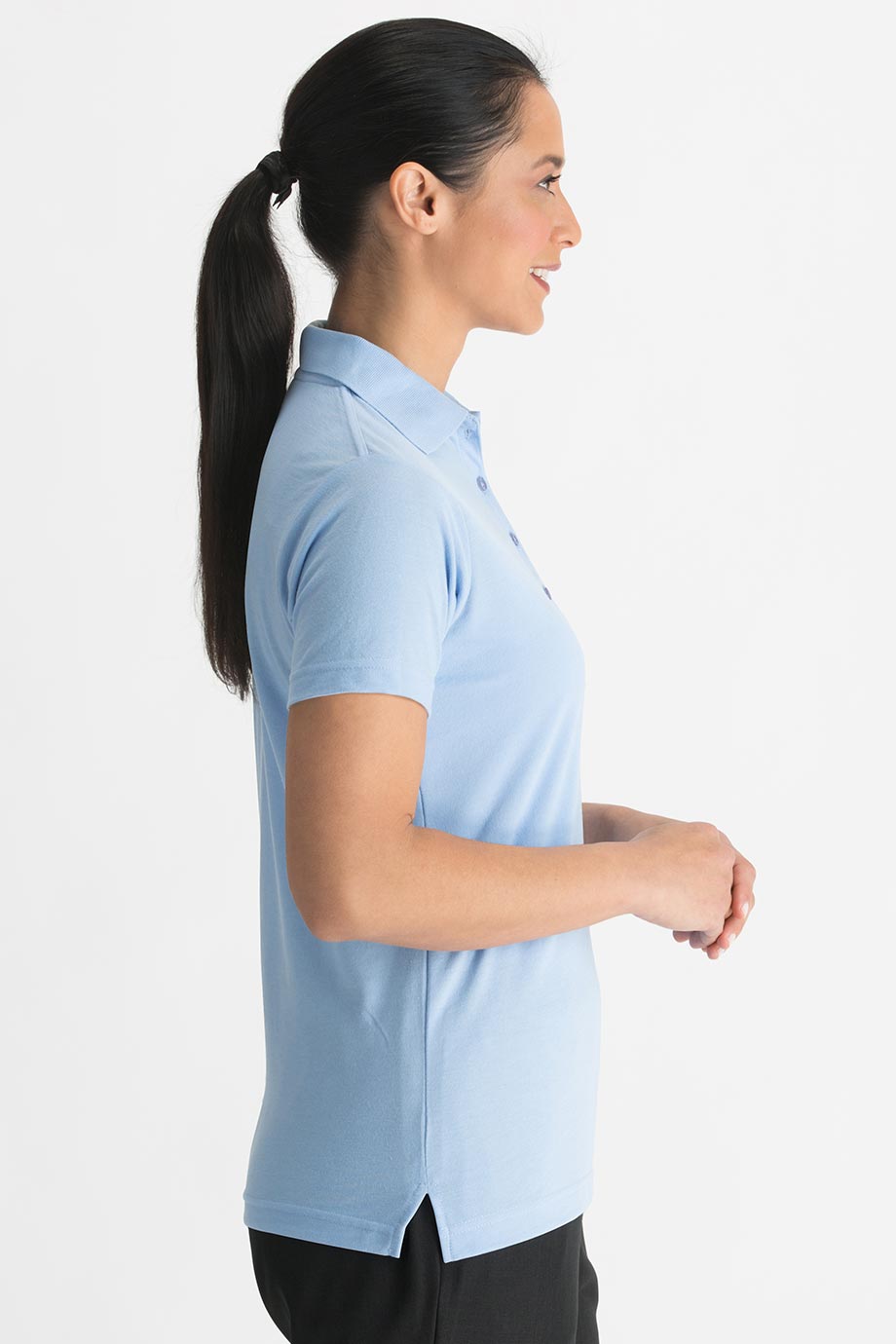 5500 Edwards Ladies Blended Pique Short Sleeve Polo - Siide Image