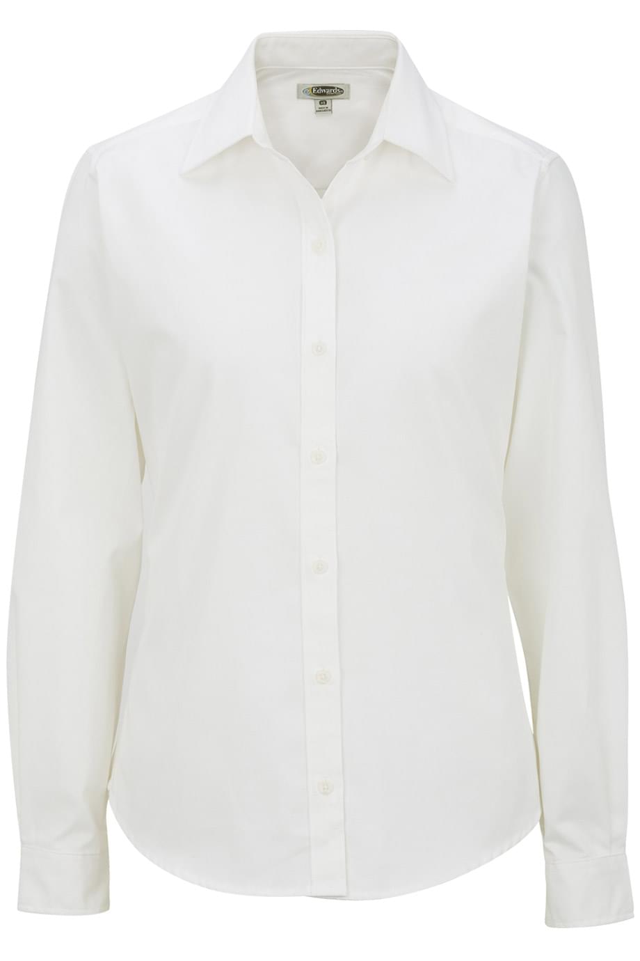 5750 Edwards LADIES COTTONPLUS LONG SLEEVE TWILL SHIRT