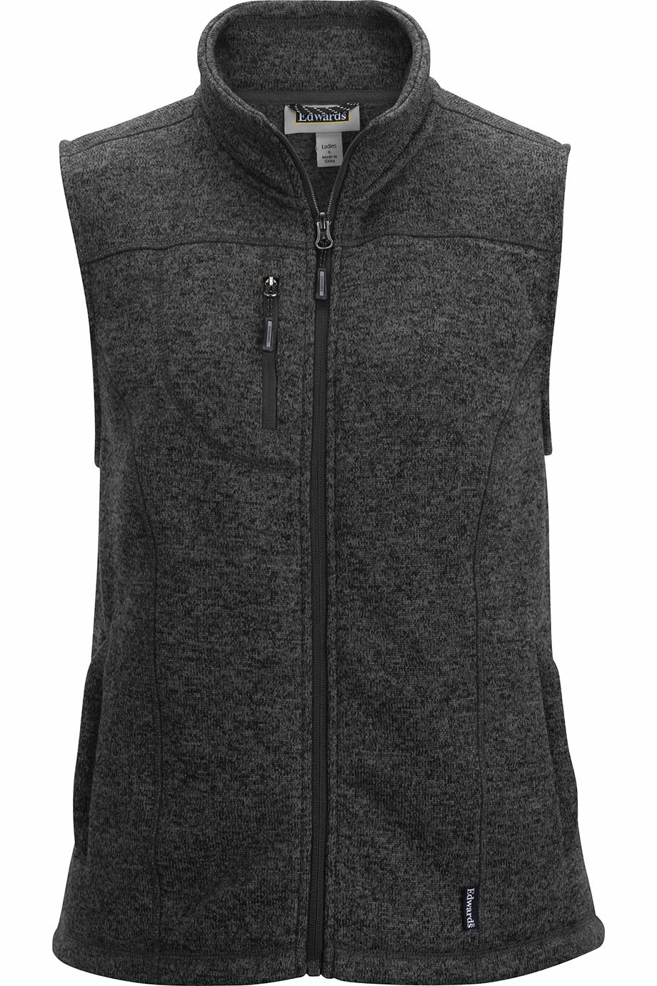 6463 Edwards WOMENS SWEATER KNIT FLEECE VEST
