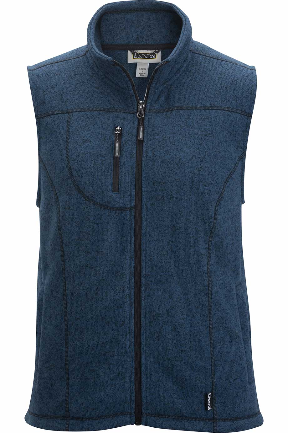 6463 Edwards WOMENS SWEATER KNIT FLEECE VEST