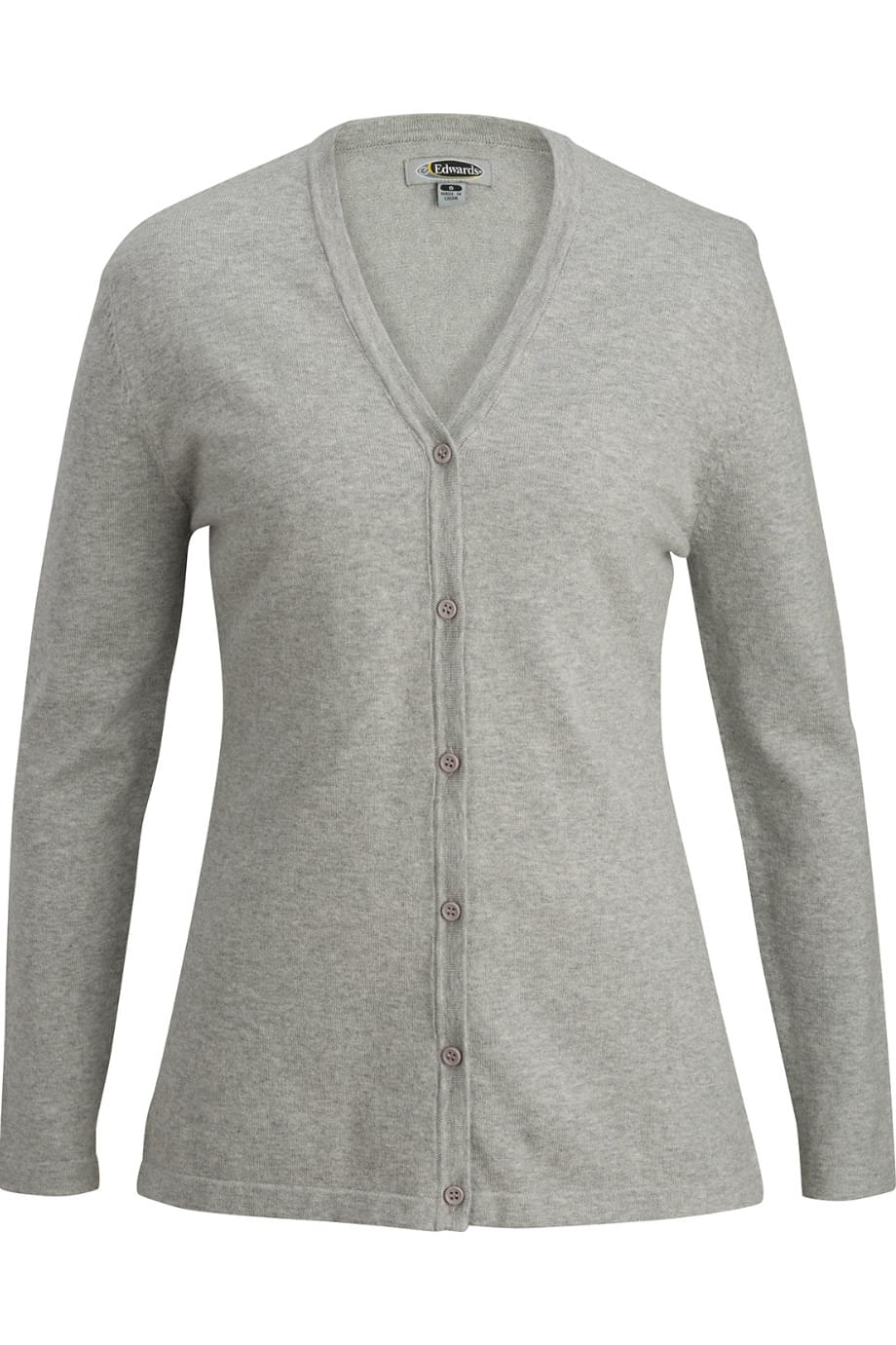 7046 Edwards LADIES V-NECK LONG CARDIGAN Zoom Image