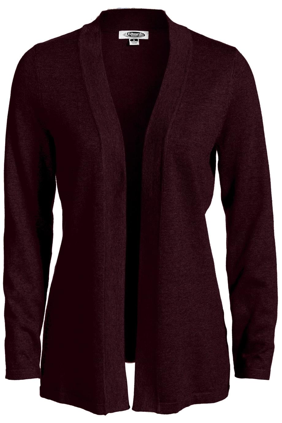 7056 Edwards LADIES OPEN CARDIGAN SWEATER Zoom Image