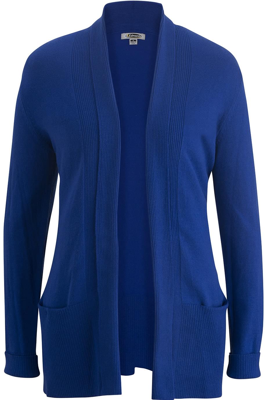 7058 Edwards LADIES SHAWL COLLAR CARDIGAN SWEATER Zoom Image