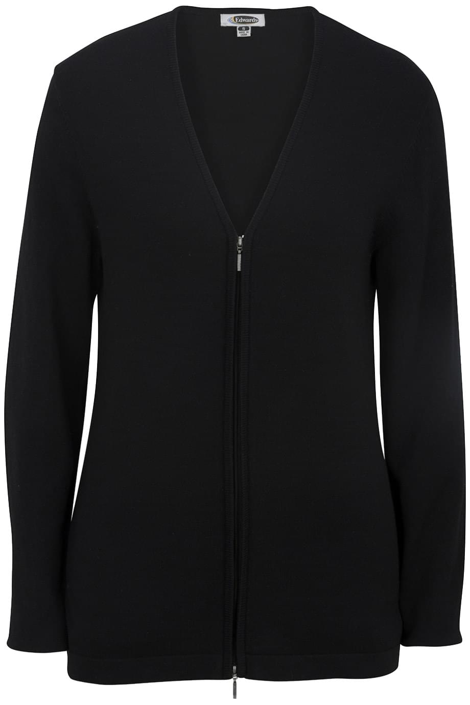 7062 Edwards LADIES FULL ZIP V-NECK CARDIGAN SWEATER 7062 Edwards LADIES FULL ZIP V-NECK CARDIGAN SWEATER