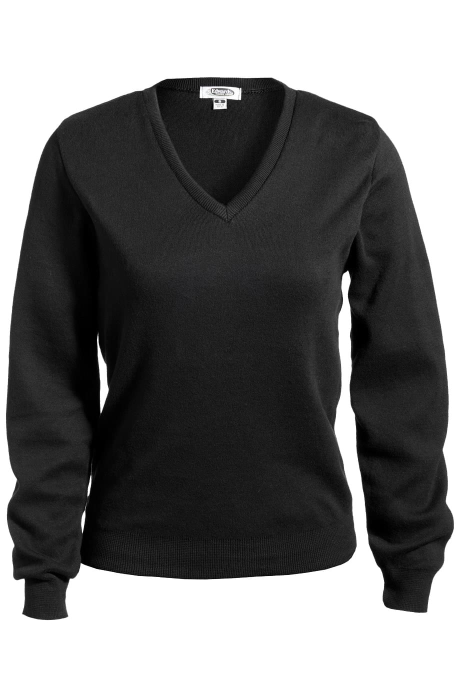 7090 Edwards LADIES V-NECK COTTON SWEATER