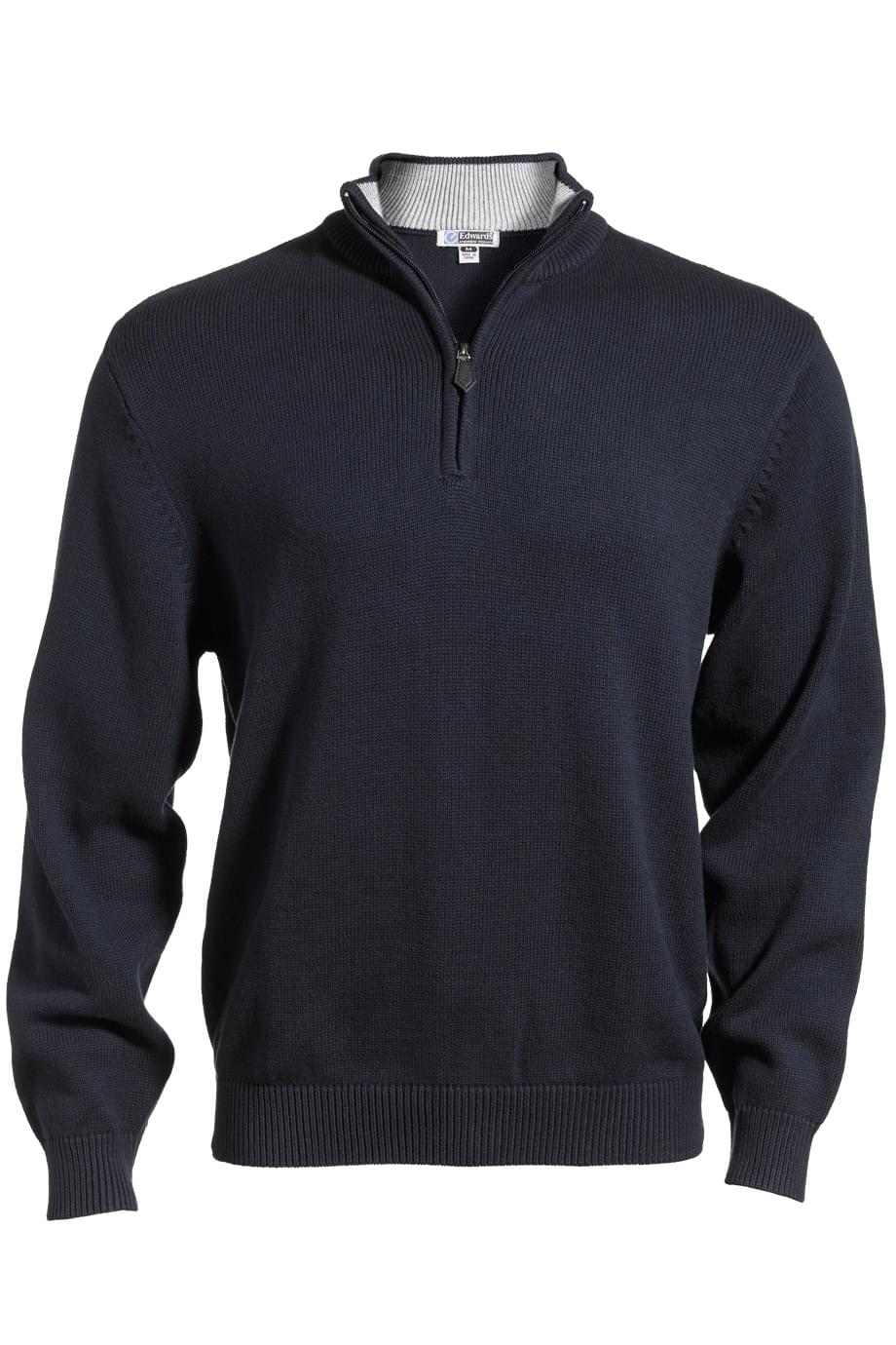 712 Edwards QUARTER ZIP COTTON BLEND SWEATER