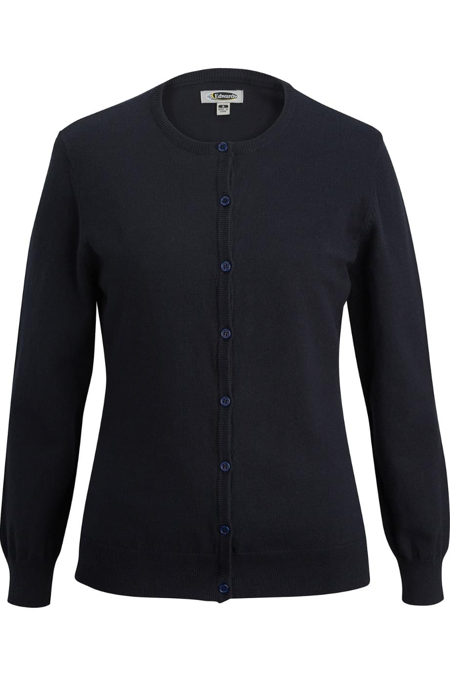 7140 Edwards LADIES JEWEL NECK CARDIGAN 7140 Edwards LADIES JEWEL NECK CARDIGAN